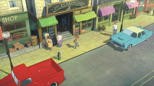 C'est Motorville, le monde réel où vit Oliver. Son grimoire lui permet de voyager dans le monde magique de Ni No Kuni.